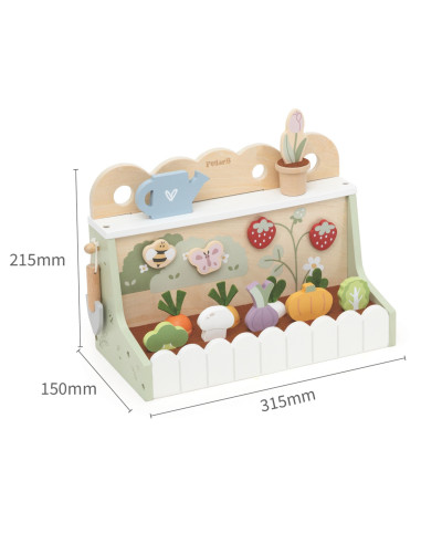 VIGA Wooden Garden for the Little Gardener 22 pcs.