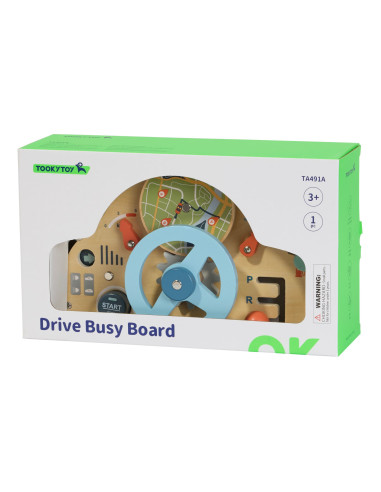 TOOKY TOY Wooden Educational Steering Wheel 3+