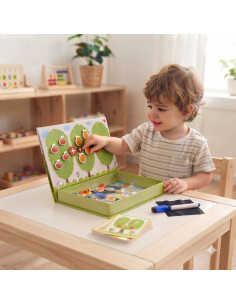 TOOKY TOY Wooden Magnetic Montessori Puzzle Game for Children 2