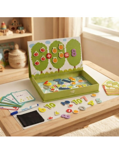 TOOKY TOY Wooden Magnetic Montessori Puzzle Game for Children
