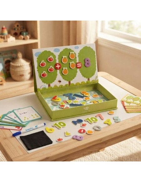 TOOKY TOY Wooden Magnetic Montessori Puzzle Game for Children