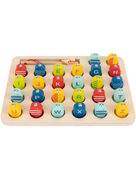 Tooky Toy Wooden Game Fishing Learning Letters 29 pcs.