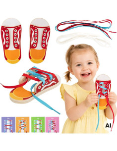 VIGA Learning to Lace Shoe Bows Laces 3+