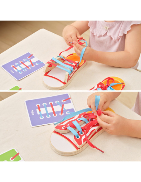 VIGA Learning to Lace Shoe Bows Laces 3+