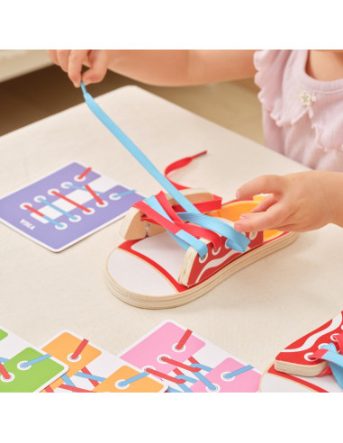 VIGA Learning to Lace Shoe Bows Laces 3+