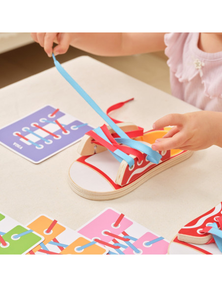 VIGA Learning to Lace Shoe Bows Laces 3+