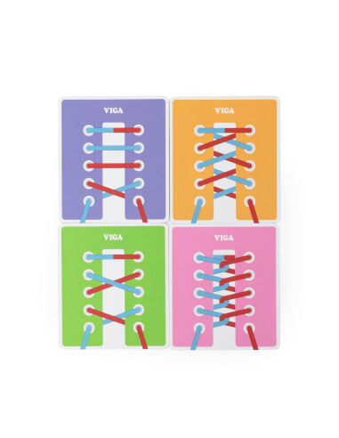 VIGA Learning to Lace Shoe Bows Laces 3+