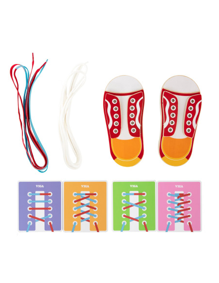 VIGA Learning to Lace Shoe Bows Laces 3+