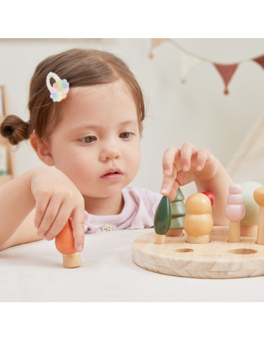 VIGA POLARB Wooden Puzzle Sorter Forest Trees Learning Counting 1-9 18+ VIGA POLARB