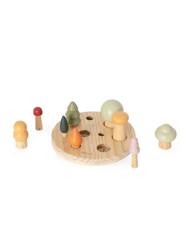 VIGA POLARB Wooden Puzzle Sorter Forest Trees Learning Counting 1-9 18+ VIGA POLARB