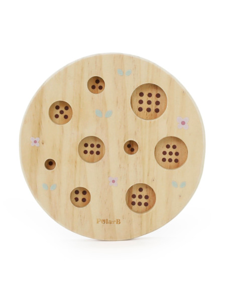 VIGA POLARB Wooden Puzzle Sorter Forest Trees Learning Counting 1-9 18+ VIGA POLARB