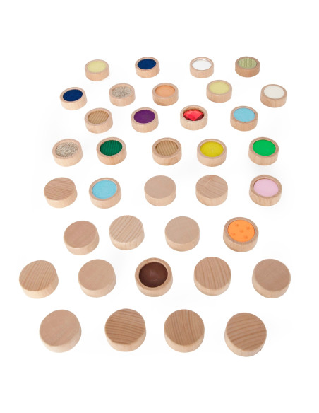 VIGA Sensory Touch Memory Blocks 36 pcs 18 Textures For Children 3+
