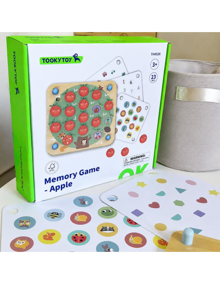 TOOKY TOY Memory Apple Memory Game