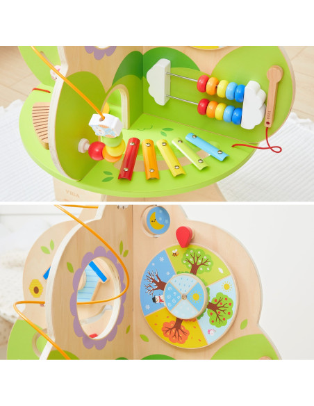 VIGA Wooden Activity Tree Music Educational Center 18m+