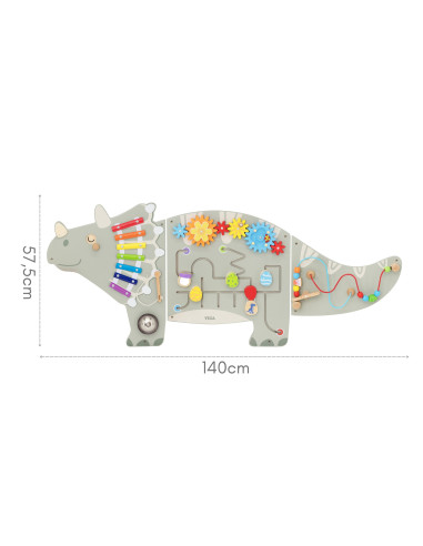 VIGA Triceratops Dinosaur Activity Wall Panel 18m+
