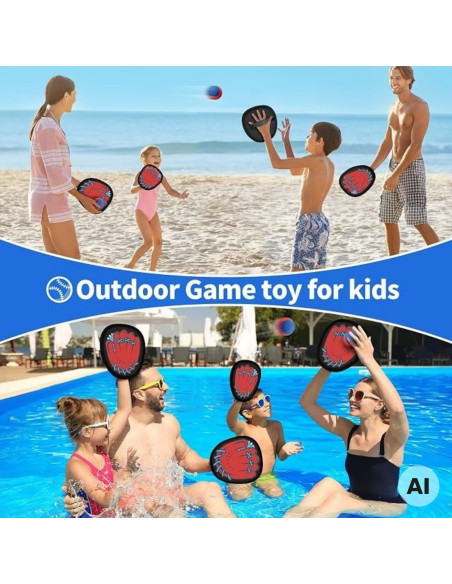 WOOPIE Skill Game Catch the Ball Paddle For Children Ball Catcher 5 pcs.