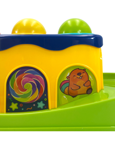 Разноцветная игрушка «Молоточек и колышки» Монтессори WOOPIE BABY